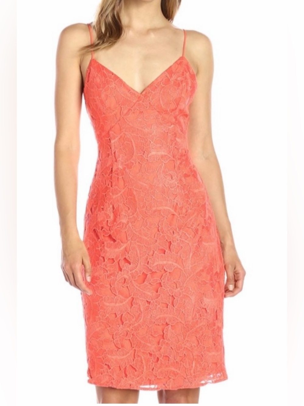 Guess Jillian Lace Coral Dress Size 2